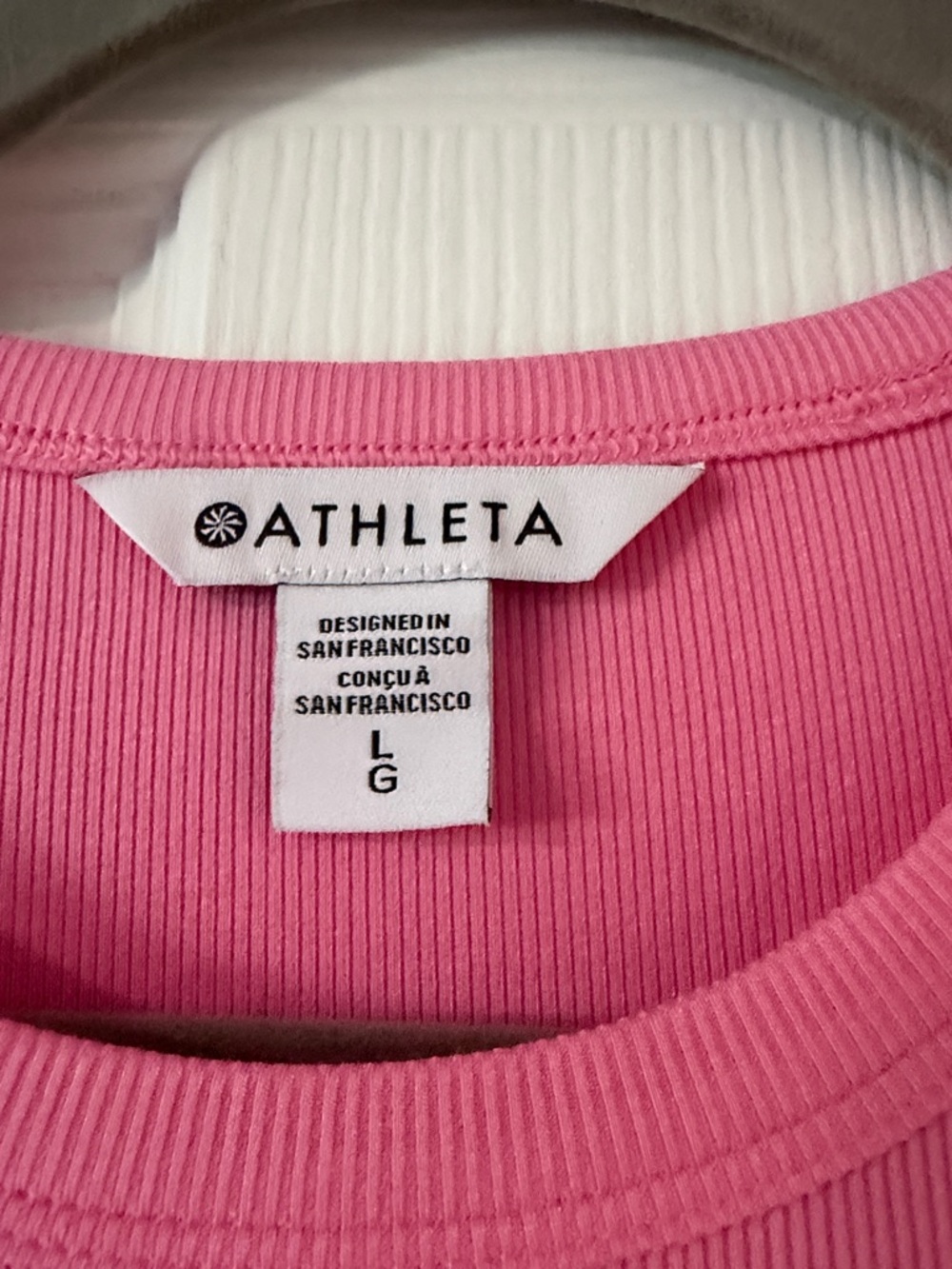 Athleta Signature Rib Tee Dress- Raphanus Pink - Picture 5 of 6